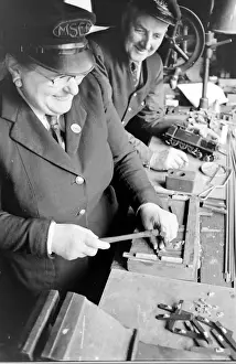 Enthusiasts Prints: Railway enthusiast couple in Essex who ran a model railway set