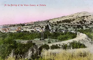 Pretoria Prints: Railway junction outside Pretoria, Transvaal, South Africa