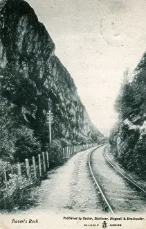 Skye Prints: Railway Passing Ravens Rock, Garve, Ross-shire