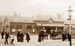 Railway Station, Blyth Northumberland early 1900's