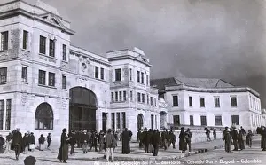 Colombia Prints: Railway station, Bogota, Colombia, Central America