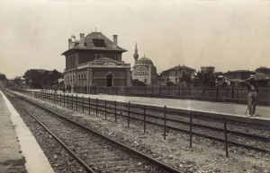 Kadikoy Prints: Railway Station at Bostanci, Kadikoy, Istanbul, Turkey