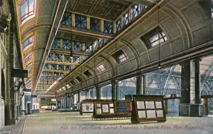 Buenos Prints: Railway station, Buenos Aires, Argentina, South America