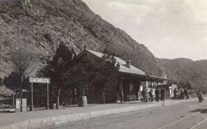 Andes Gallery: Railway station at Cacheuta, Argentina, South America