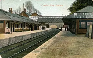 Caledonian Prints: Railway Station, Cambuslang, Lanarkshire