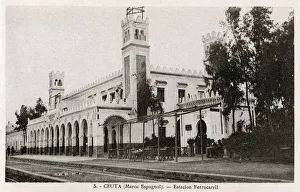 Images Dated 14th February 2018: Railway station, Ceuta, Morocco, North Africa