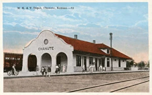 Railway station at Chanute, Kansas, USA