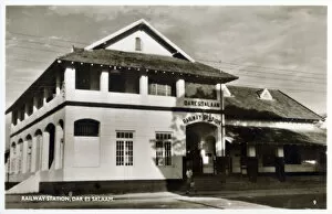 Images Dated 23rd April 2021: Railway Station, Dar es Salaam, Tanzania. Date: circa 1940s