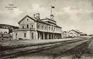 Tracks Prints: Railway station at Haifa, Northern Israel