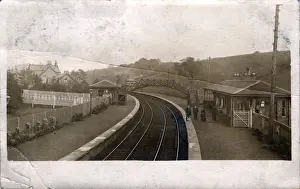 Dunbartonshire Prints: Railway Station, Hillfoot, Bearsden, Scotland