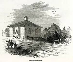 Railway station at Ickleton, Cambridgeshire