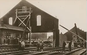 Railway Station Junction (Showing the demolition work)