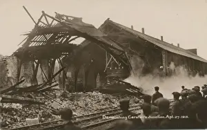 Railway Station Junction (Showing the demolition work)