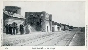 Villages Prints: Railway station in Kafr el-Dawwar, Egypt