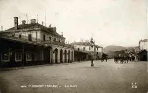 Auvergne Prints: The Railway Station / La Gare, Clermont-Ferrand, France