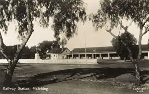 Mafeking Prints: Railway station, Mafeking, South Africa