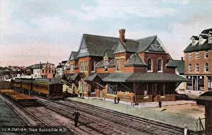 New Images from the Grenville Collins Collection Gallery: Railway Station at New Glasgow, Nova Scotia, Canada