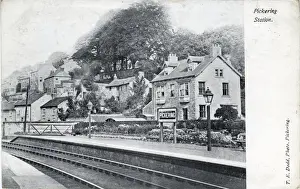 Whitby Prints: Railway Station, Pickering, England