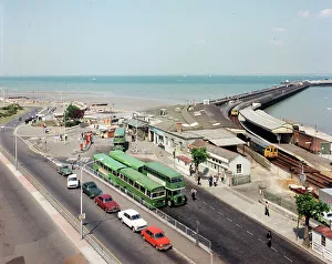 Ryde Prints: Railway station and pier, Ryde, Isle of Wight