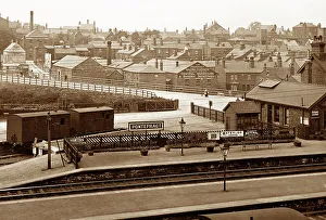 Pontefract Prints: Railway Station, Pontefract early 1900's