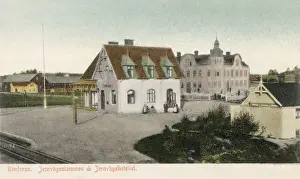 Rails Prints: Railway station, Rimforsa, Ostergotland, Sweden