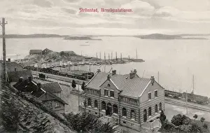 Railway station, Stromstad, Vastra Gotaland, Sweden