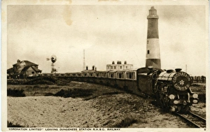 Railway Station and Train -'Coronation Limited, Dungeness