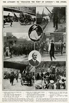 Images Dated 8th March 2017: Railway strike 1911: Attempt to paralyse the port of London