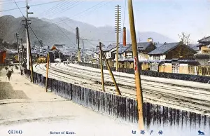 Railway Tracks - Winter - Kobe, Japan