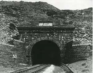 Quarry Prints: Railway tunnel, Oakeley Slate Quarry, North Wales