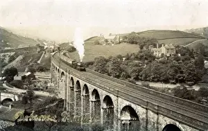 Oldham Prints: Railway Viaduct, Dobcross, Lancashire