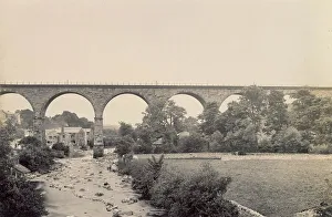 Greta Prints: Railway viaduct, River Greta and mill buildings, Ingleton, North Yorkshire Date: 1889
