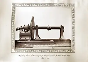 Boring Prints: Railway wheel turning lathe