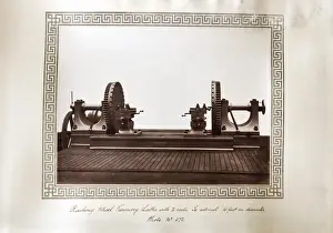 Railway wheel turning lathe