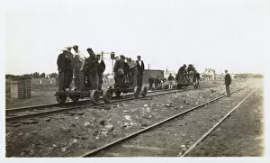 Railway workers, Fort Saskatchewan, Alberta, Canada