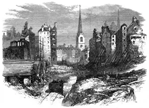 Construct Prints: Railway works at Dowgate Hill