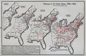 Railways in the United States, 1830 to 1860