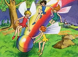 Images Dated 29th November 2007: Rainbow ball and fairies
