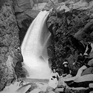 Colorado Prints: Rainbow Falls, Ute Pass, Colorado, USA, pre 1900