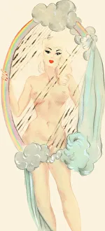 Murray's Cabaret Club Collection: Rainbow Girl Mirror - Murrays Cabaret Club costume design