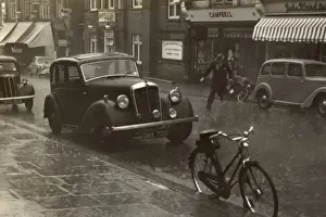 Rainy day in Epsom, Surrey