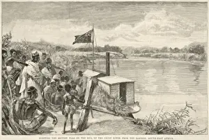 Raising British Flag