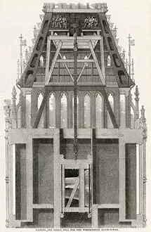 Bells Collection: Raising the Great Bell for Westminster Clock-Tower 1858