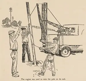 Winch Prints: Raising telegraph poles