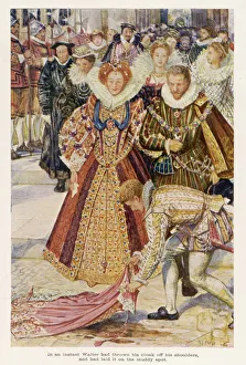 1554 Gallery: RALEIGH LAYS CLOAK