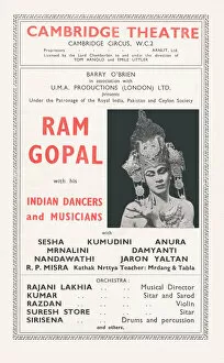 Images Dated 23rd October 2019: Ram Gopal with his Indian Dancers and Musicians