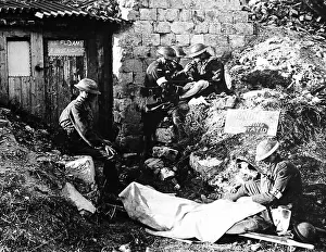 Ramc Prints: RAMC Dressing Station at Monchy during the First World War