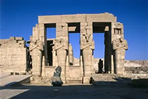 Hypostyle Prints: Ramesseum. EGYPT. QUENA. Luxor. Thebes. Ramesseum
