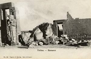 Images Dated 8th November 2016: The Ramesseum - mausoleum of Pharoah Rameses II, Luxor