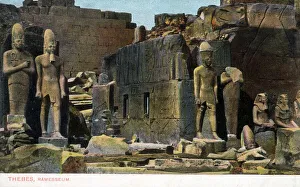Images Dated 13th April 2022: The Ramesseum - the memorial temple (or mortuary temple) of Pharaoh Ramesses II